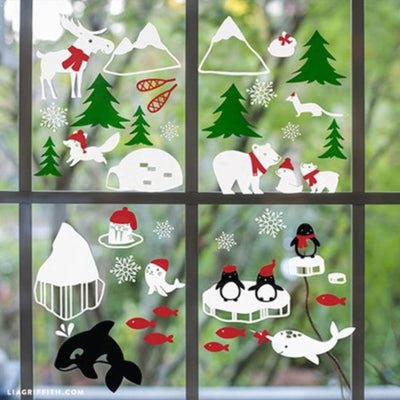 Uninet iColor Clear Window Cling Sheets - 11" x 17" - 25 Pack Sublimation Bundle UniNET 