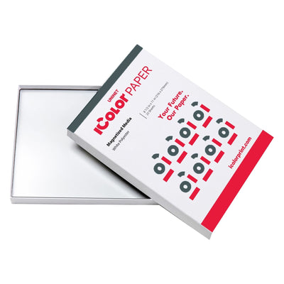 Uninet iColor Magnetized Media, White Polyester - 8.5" x 11" - 25 Pack Sublimation Bundle UniNET 