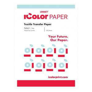Uninet iColor Select Ultra Bright 2 Step Transfer & Adhesive Paper Kit - 11.7" x 16.5"- 100 Pack Sublimation Bundle UniNET 