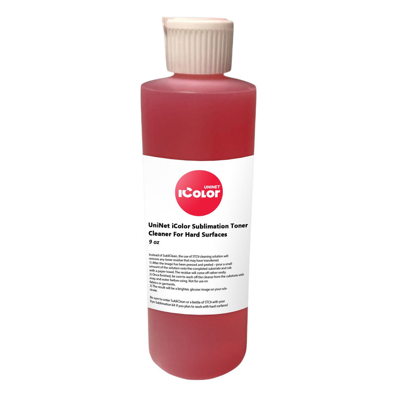 Uninet IColor Sublimation Toner Cleaner For Hard Surfaces - 9oz. Sublimation Bundle UniNET 