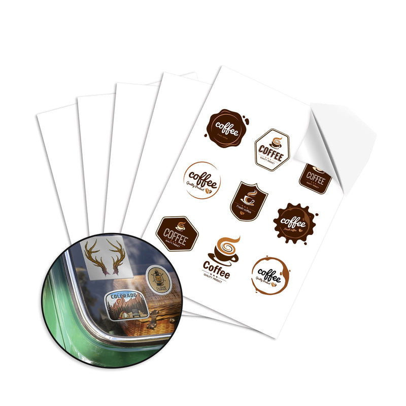 Uninet iColor White Window Cling Sheets - 11" x 17" - 25 Pack Sublimation Bundle UniNET 