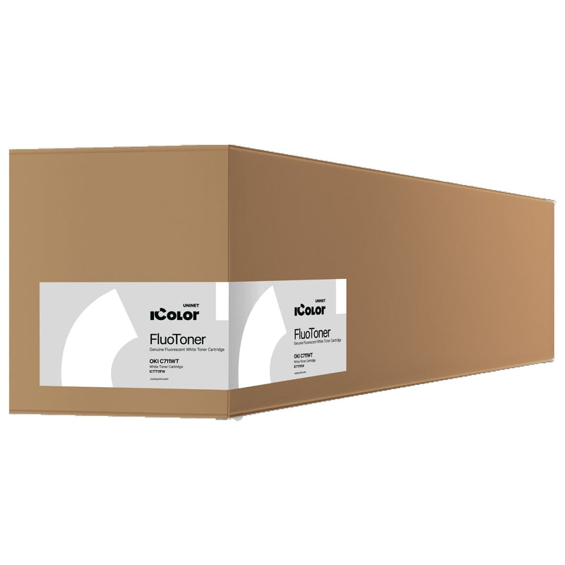 Uninet OKI C711WT Fluorescent White Toner Cartridge Sublimation Bundle UniNET 