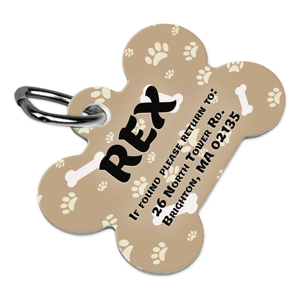 Hotop 16 Pieces Sublimation Blank Dog Tag Aluminum Dog Tag Bone Shaped  Sublimation Blank Dog Tag Double Sided Dog Tag with Key Ring for Dogs and  Cats