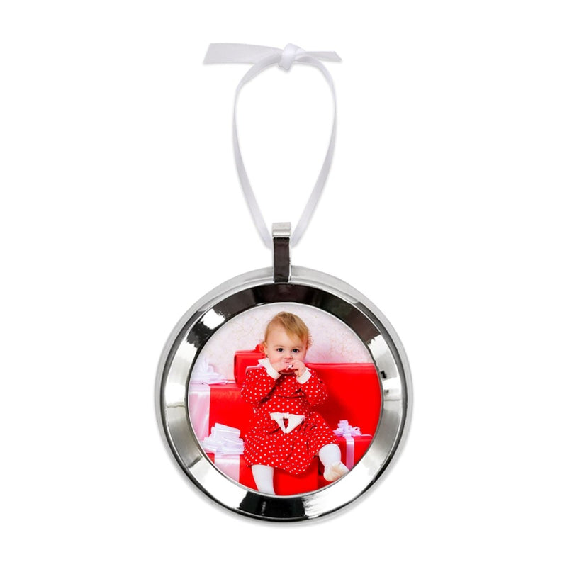Unisub Sublimation Circle Framed Ornament Blank 2.99" x 3.5" - 492410 Pack - Swing Design1