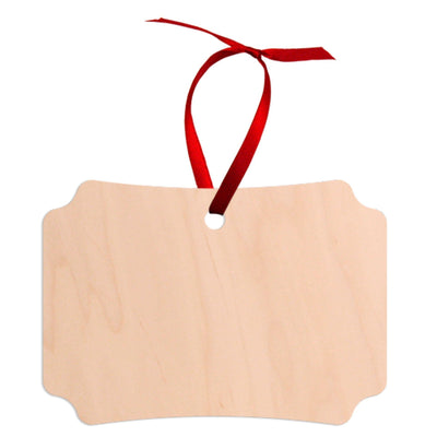 Unisub Sublimation Ornament Blanks - Berlin w/ Ribbon - 4797 - Swing Design