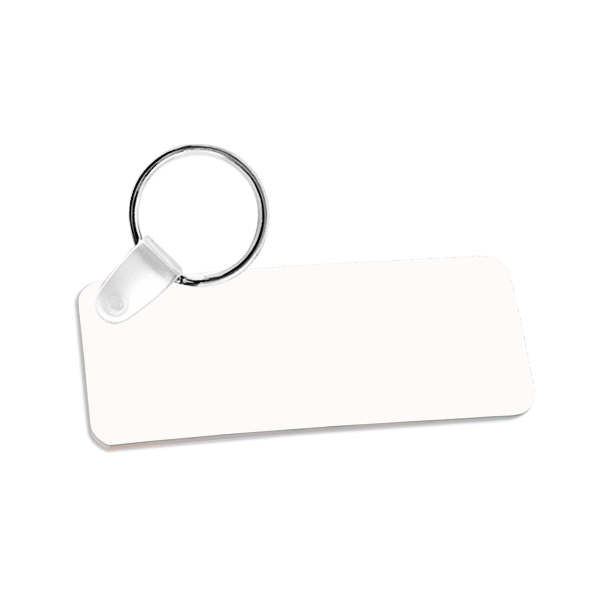 Sublimation on sublimation keychains using Cricut design space: dimensions  are below :) 