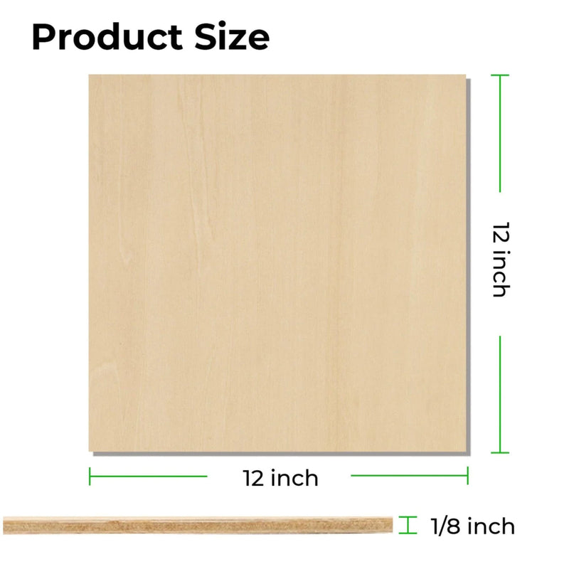 xTool 1/8" Plywood Assorted Sheet Kit - 18 Pieces Laser Engraver xTool 
