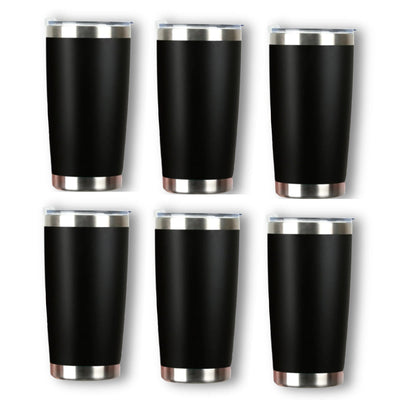 xTool 20 oz Black Stainless Steel Coffee Tumbler for Laser Engraving - 6 Pack Laser Engraver xTool 
