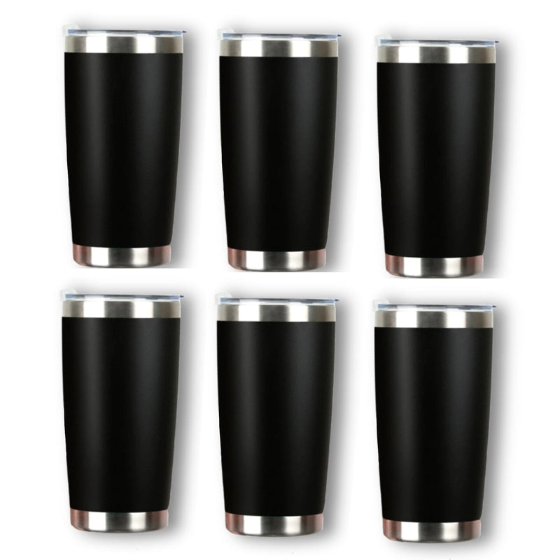 xTool 20 oz Black Stainless Steel Coffee Tumbler for Laser Engraving - 6 Pack Laser Engraver xTool 
