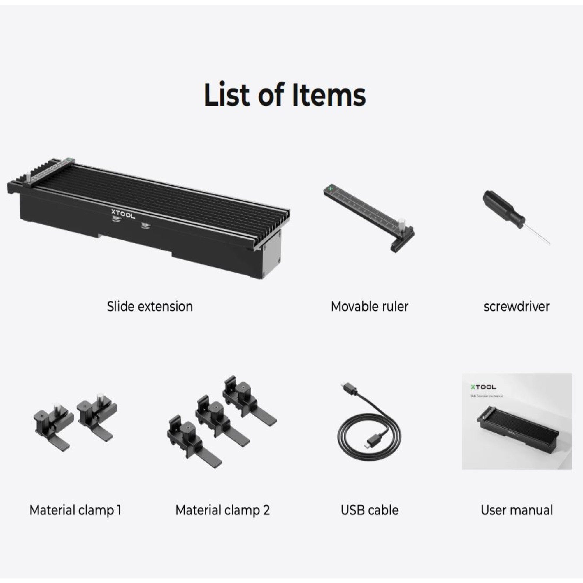 xTool Slide Extension for F1 Laser Engraver – Ready2STEM