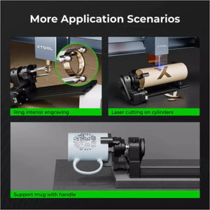 xTool RA2 Pro 4-in-1 Cup & Tumbler Rotary Tool for F1 Portable Laser Laser Engraver xTool 