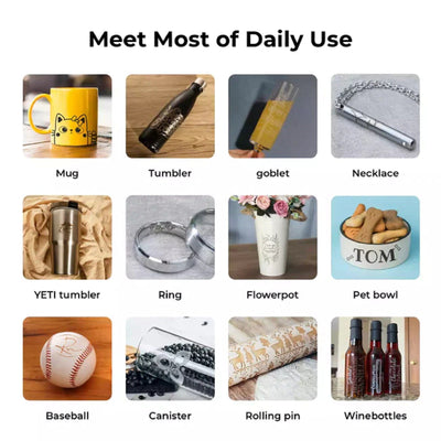 xTool RA2 Pro 4-in-1 Cup & Tumbler Rotary Tool for M1 w/ 4 Risers Laser Engraver xTool 