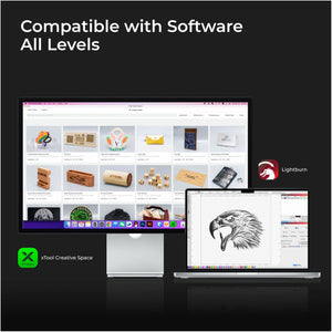 xTool S1 Enclosed Diode Laser Cutter & Engraver w/ Rotary, Rail & Raiser Bundle Laser Engraver xTool 